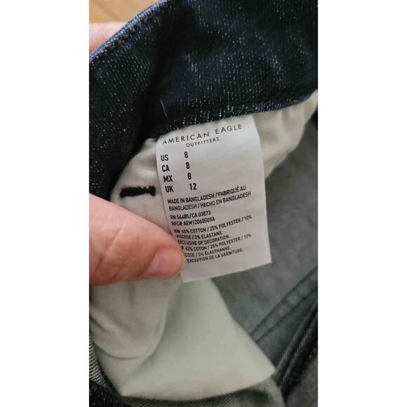 American Eagle Curvy Super Hi-Rise Shortie Shorts SIZE 8 - Picture 5 of 6